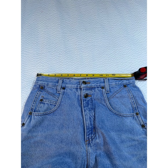 Vintage ZENA Jeans Denim Shorts Womens High Waist Frayed Hem Light Wash Vintage‎ - Picture 7 of 7